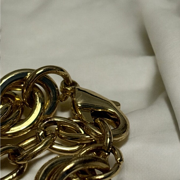 Super Chunky Gold Tone Twisted Rope Chain Sugarfix by Baublebar 15-1/4” + 3” - Picture 4 of 8